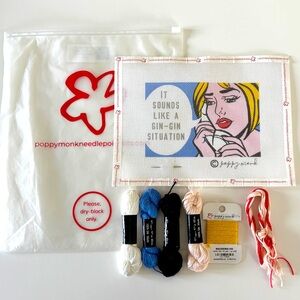 Poppy Monk Needlepoint Kit with Threads